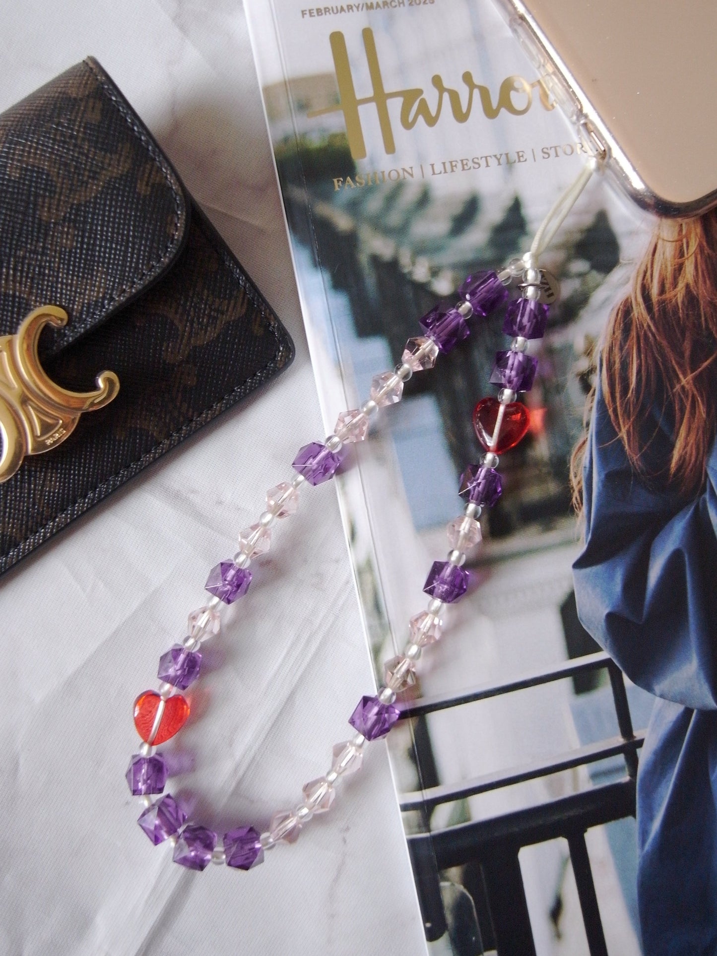 Berry Blossom Wristlet Phone Strap Charm