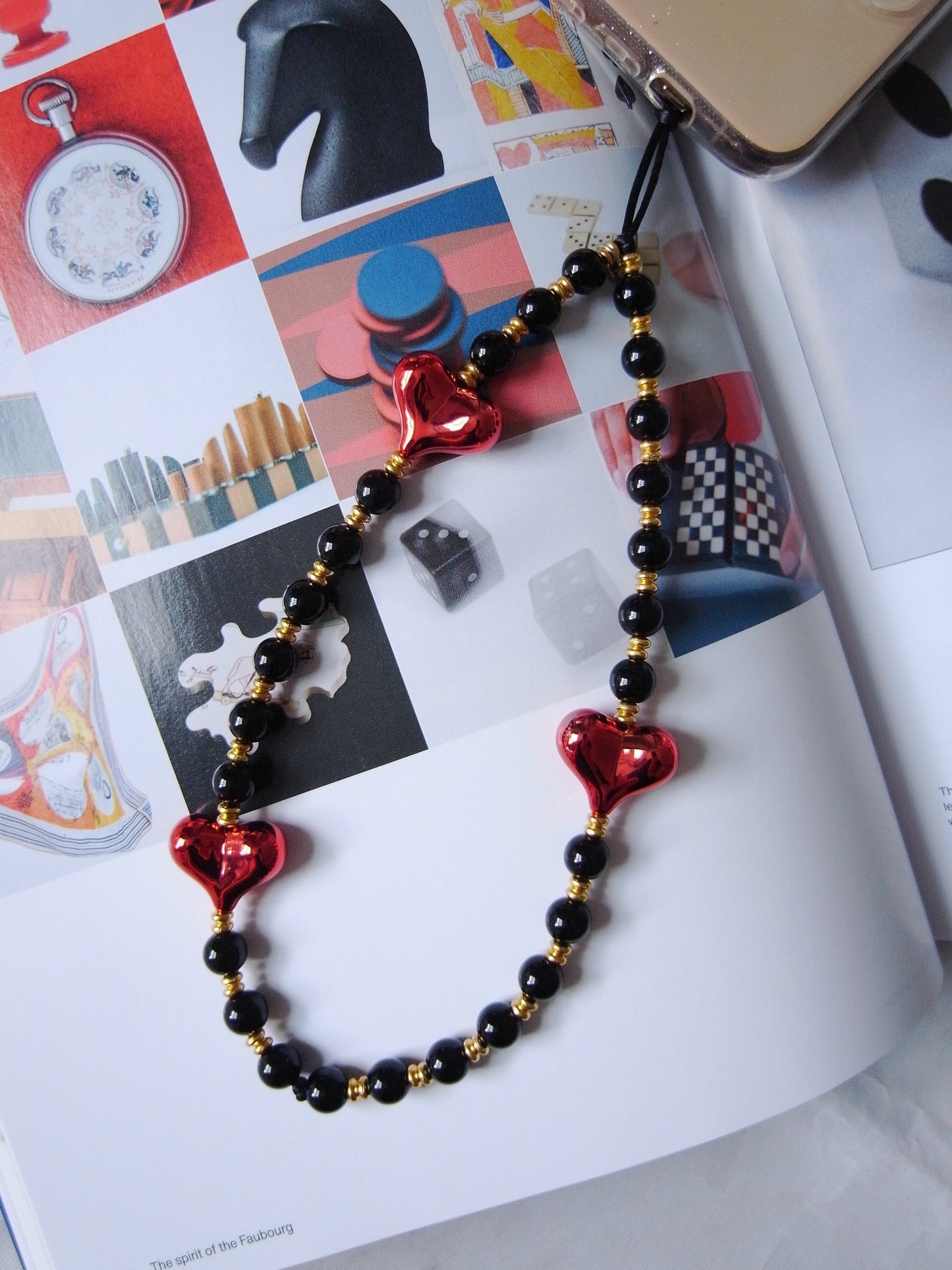 Dark Romance Wristlet Phone Strap Charm