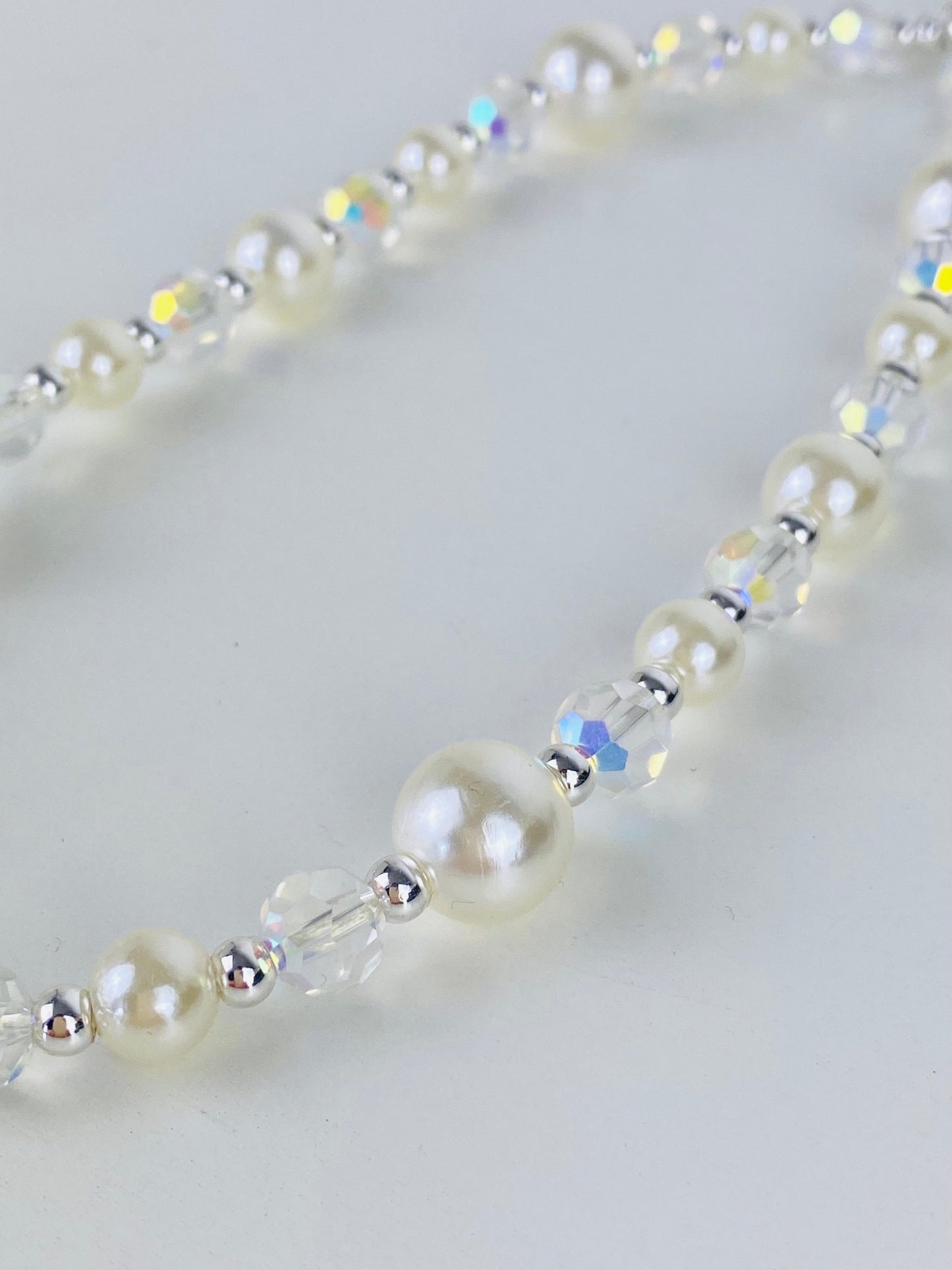 Pearlescent Glow Wristlet Phone Strap Charm