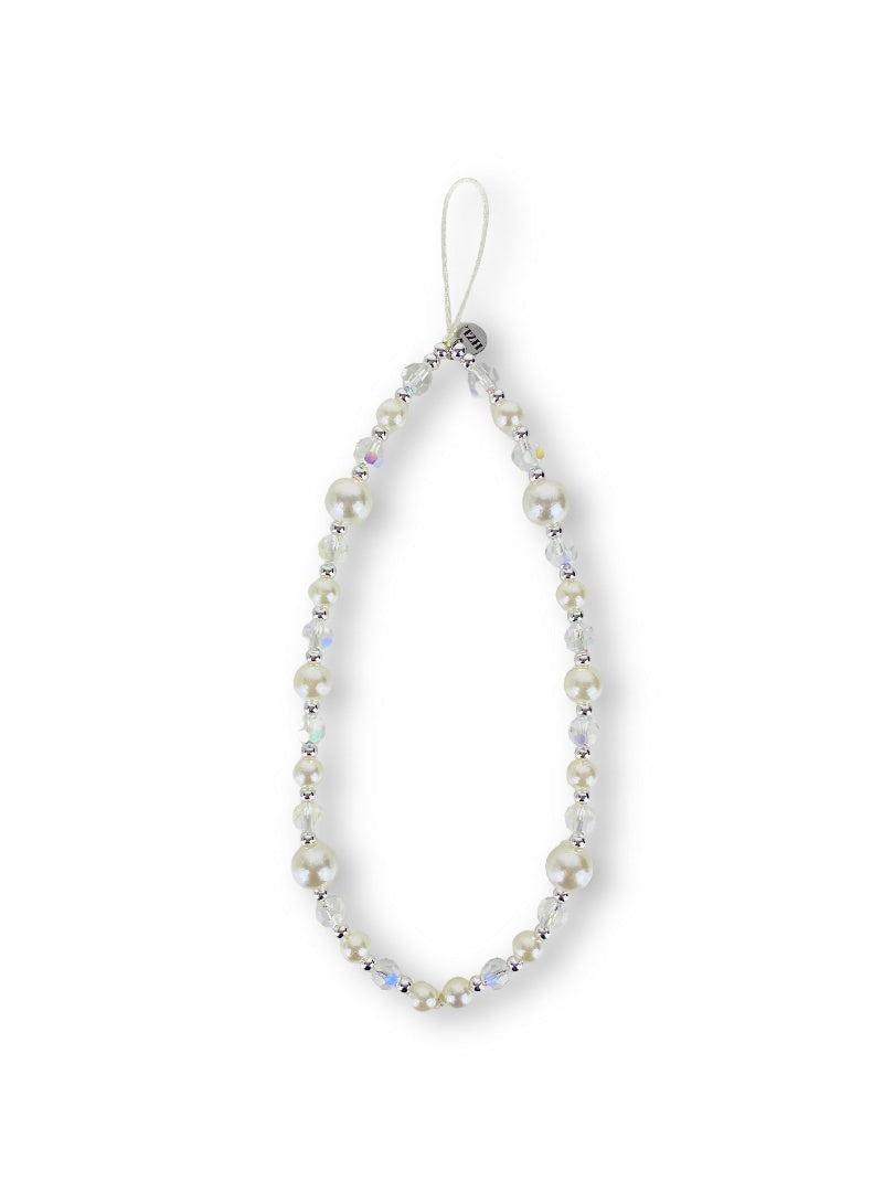 Pearlescent Glow Wristlet Phone Strap Charm