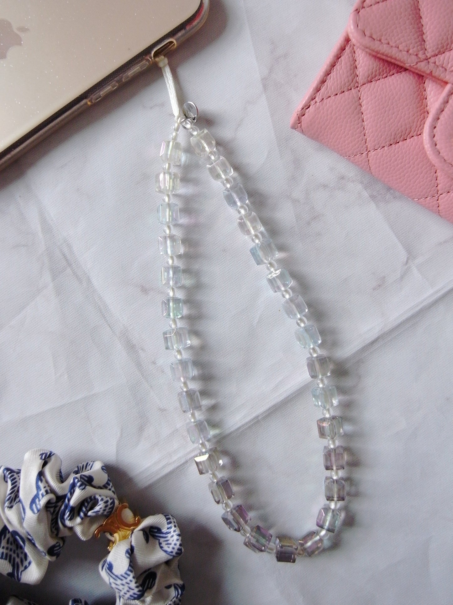 Prismatic Gleam Wristlet Phone Strap Charm