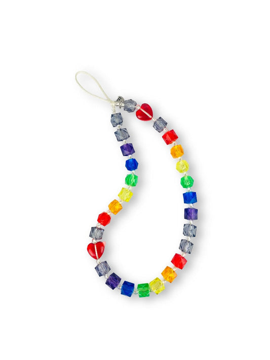 Rainbow Beat Wristlet Phone Strap Charm