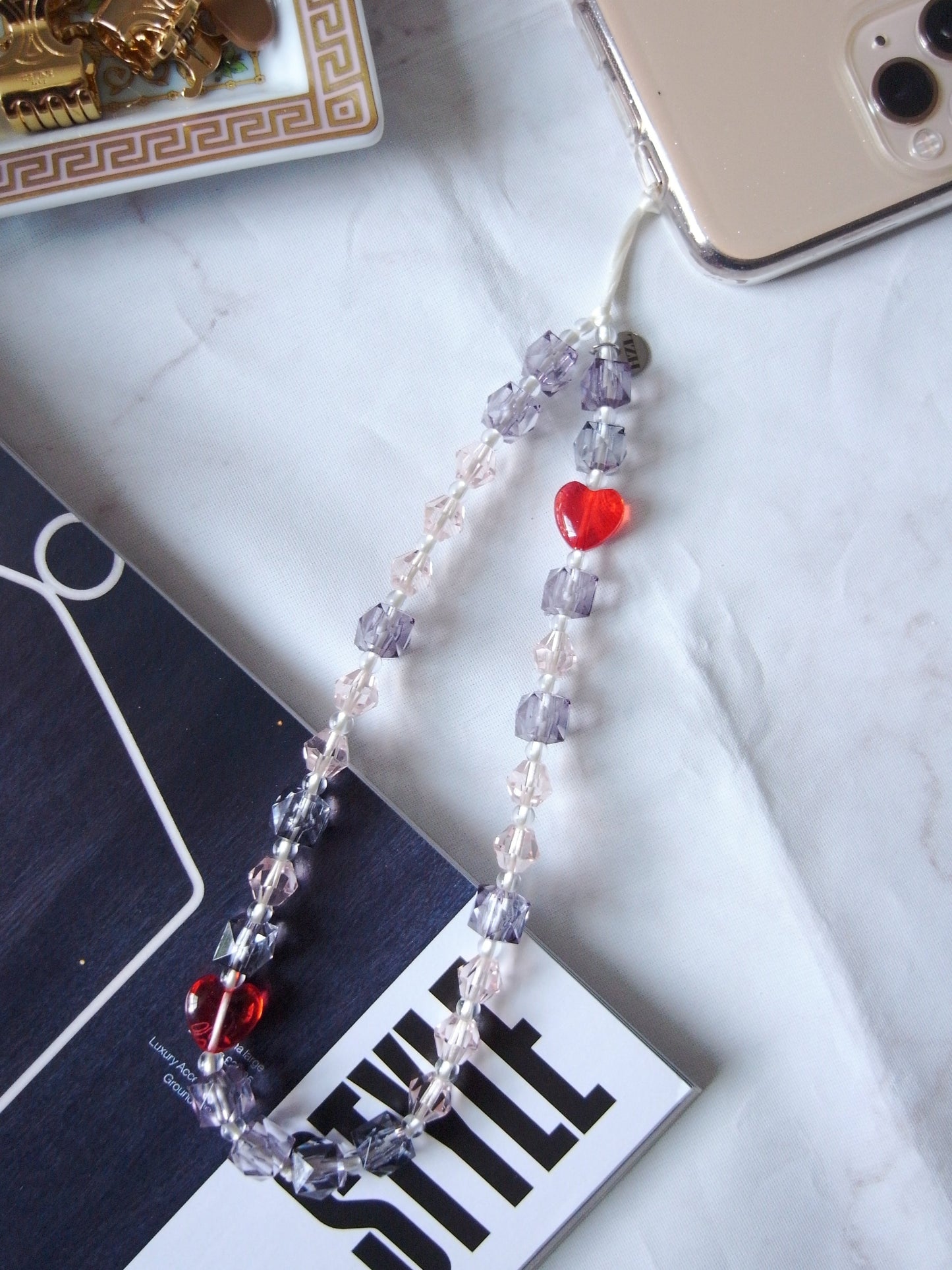Sweet Cherry Wristlet Phone Strap Charm