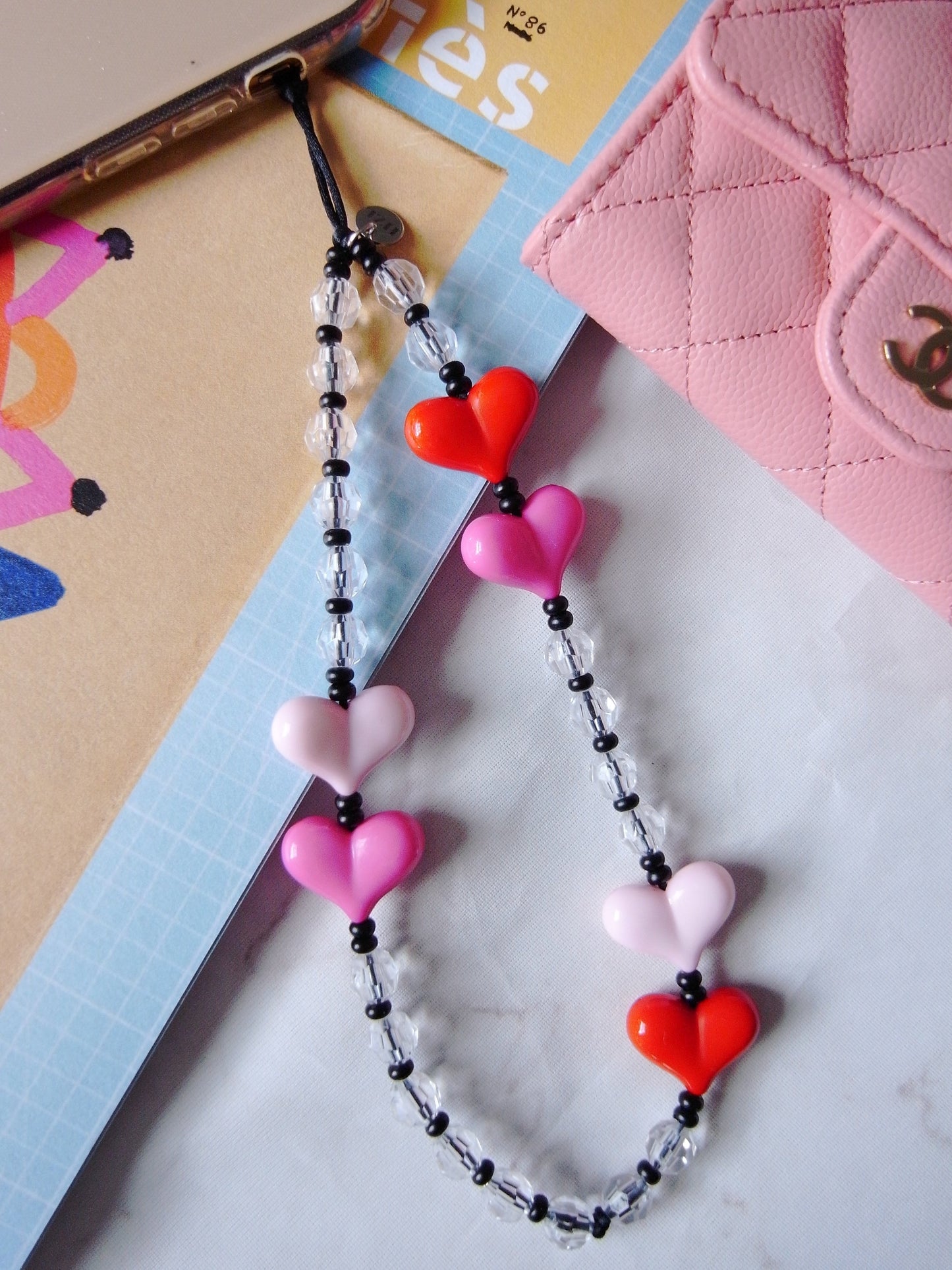 Sweetheart Symphony Wristlet Phone Strap Charm