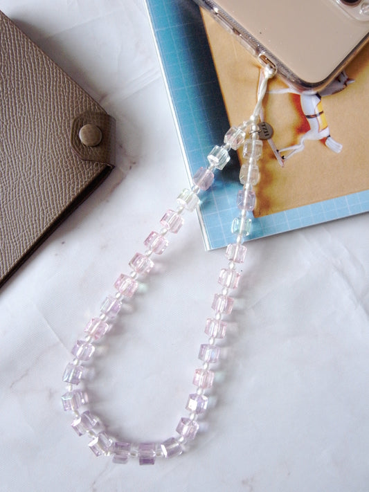 Mauve Mist Wristlet Phone Strap Charm