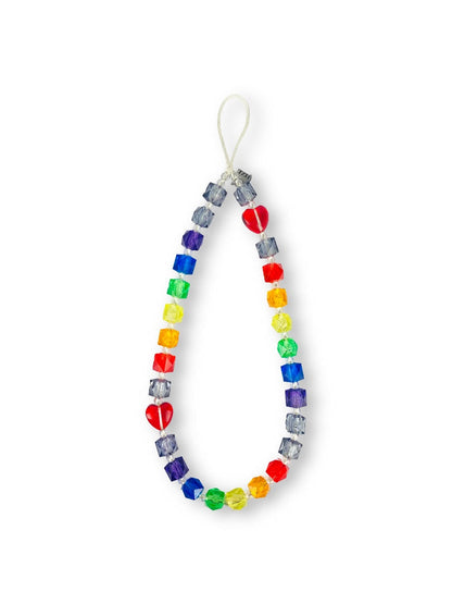 Rainbow Beat Wristlet Phone Strap Charm
